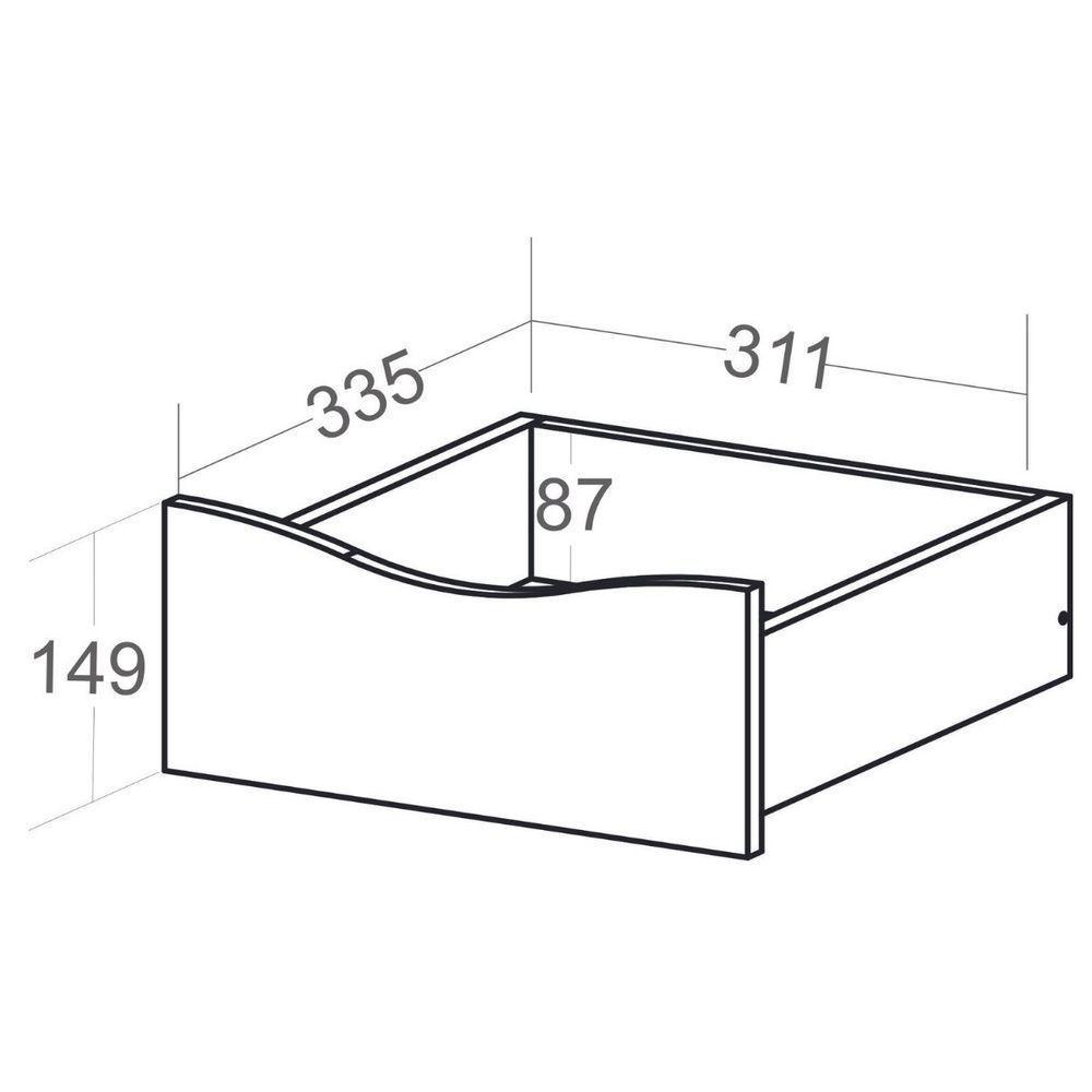 Gaveteiro Bit Para Escritório Com 4 Gavetas Branco - 3