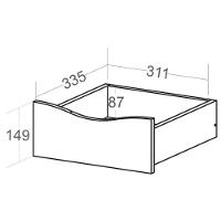 Gaveteiro Bit Para Escritório Com 4 Gavetas Branco - 3