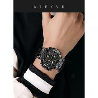 Relógio Digital Resistente à água 50m Duplo Display Alarme Preto - 2