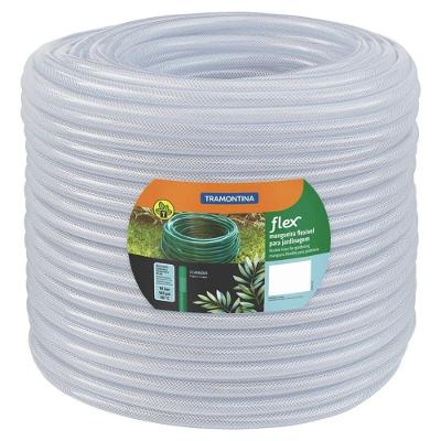 Mangueira Flex 1-2 Tramontina Transparente Em Pvc 3 Camadas 50 M Tramontina