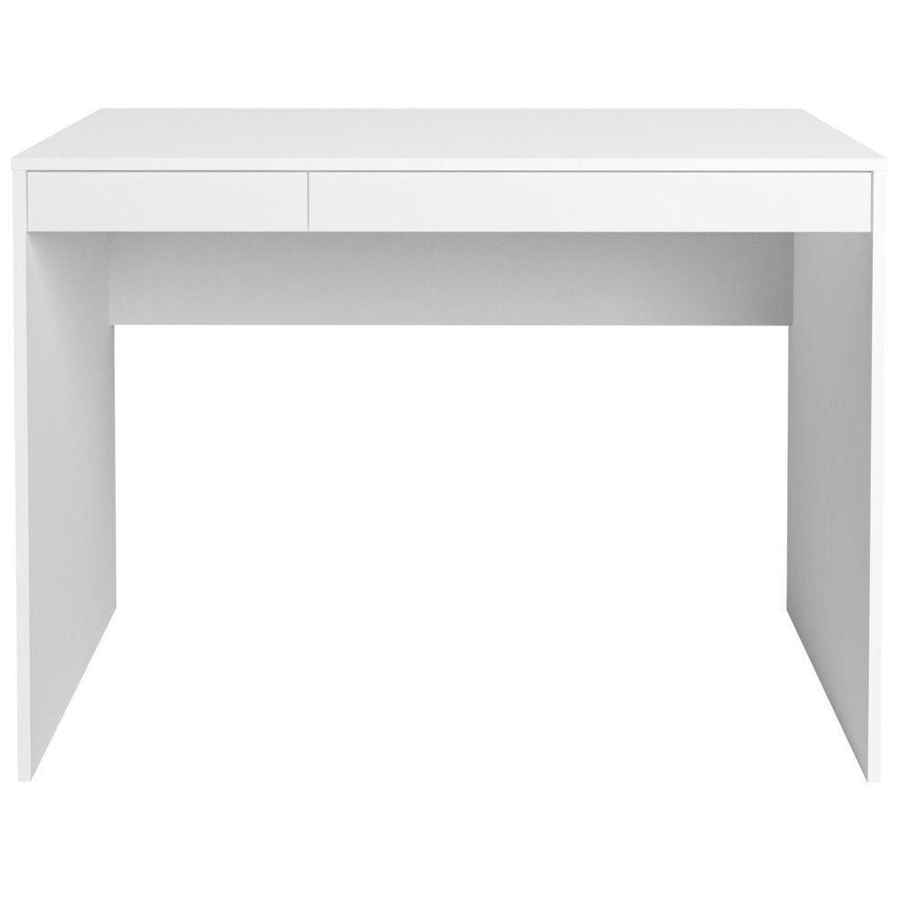 Escrivaninha College Ii Office Mesa De Estudos Com Gavetas Branco - 10