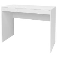 Escrivaninha College Ii Office Mesa De Estudos Com Gavetas Branco - 7