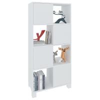 Armário Estante Com 4 Nichos 4 Portas Wally Branco