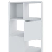 Armário Estante Com 4 Nichos 4 Portas Wally Branco - 8