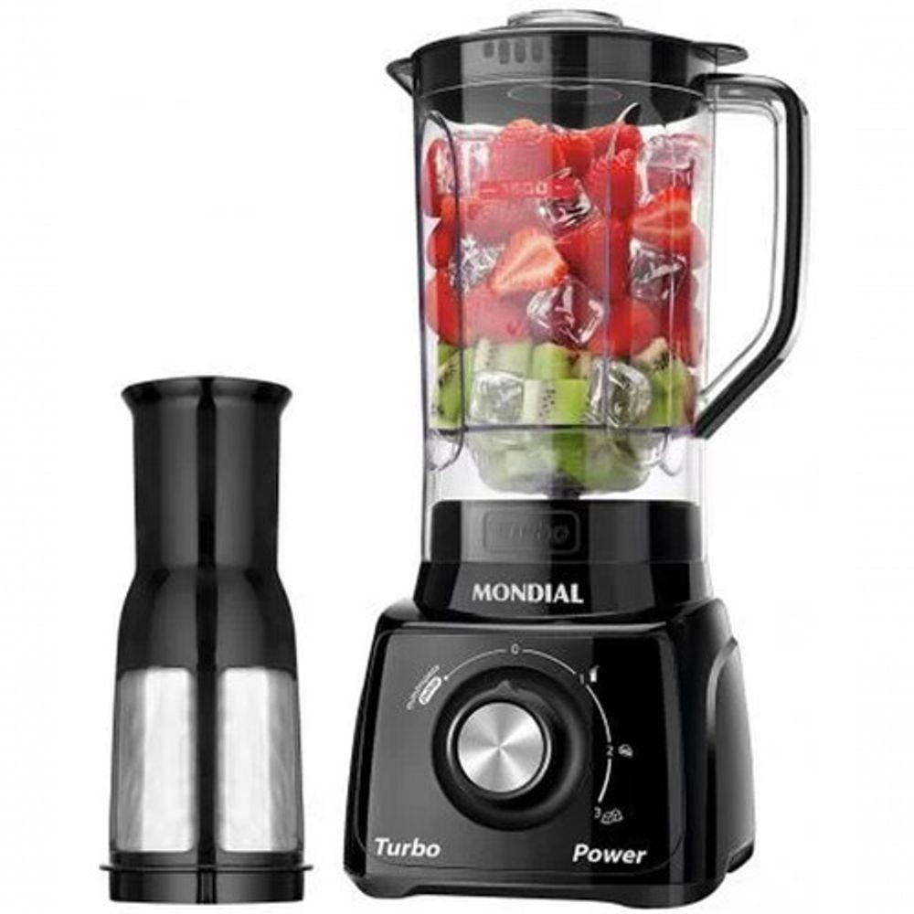 Liquidificador Mondial 3 Velocidades 500W L99 Com Filtro Preto 220V - 1