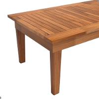 Mesa De Centro Ripada Para Sala Egito Castanho - 2