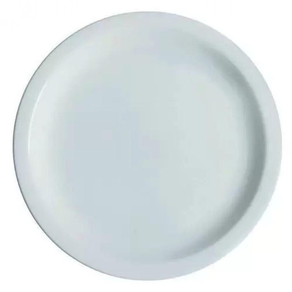 Conjunto 2 Pratos De Sobremesa Branco Ceramica - Porcelart - 1
