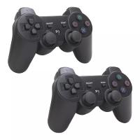 Kit 2 Controles Compatível PS3 Doubleshock Wirelless Sem Fio - 1