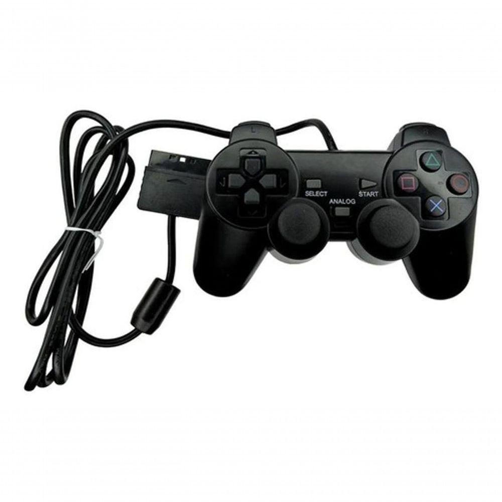 Controle Para Playstation 2 Dualshock Com Fio Ps4 - 1
