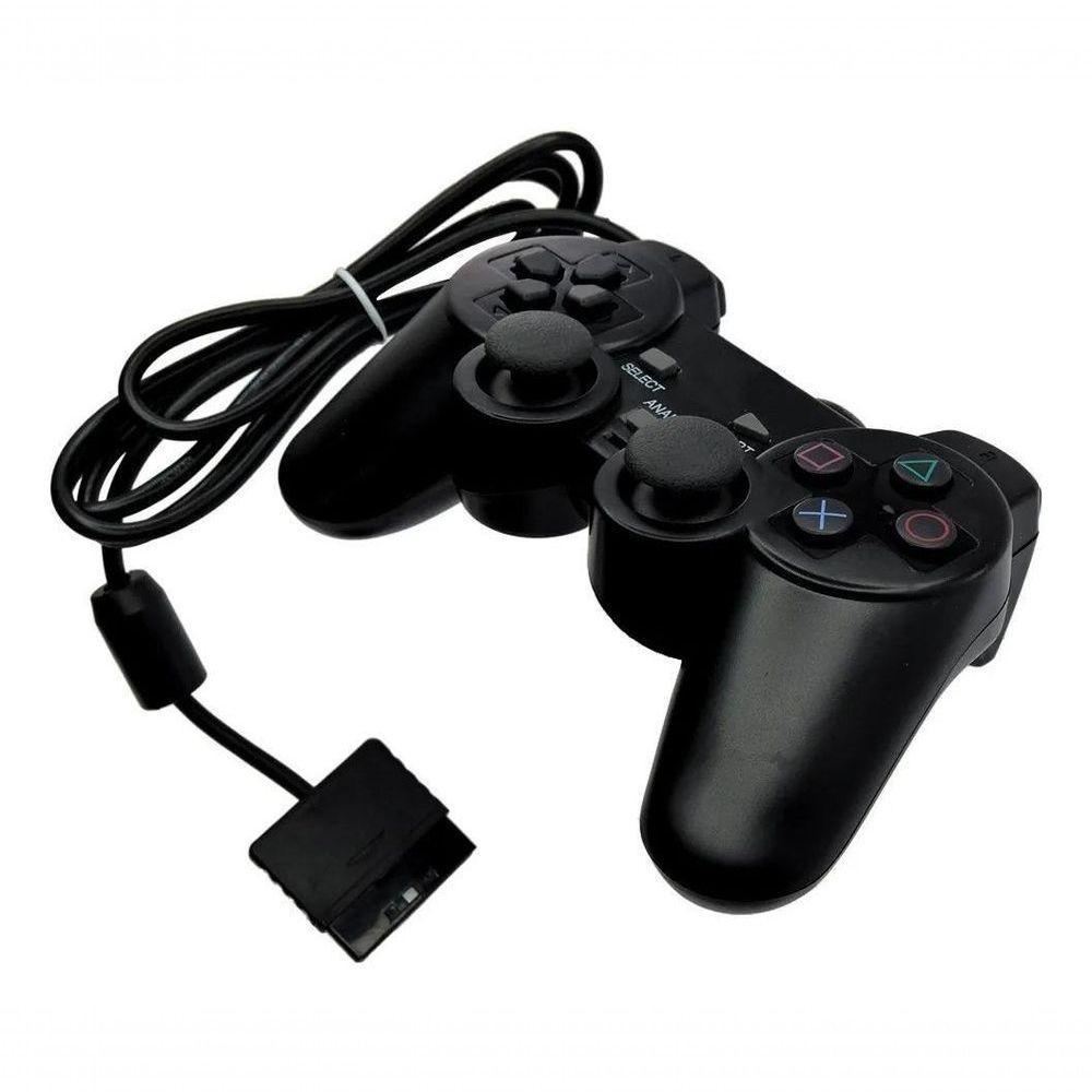 Controle Para Playstation 2 Dualshock Com Fio Ps4 - 2
