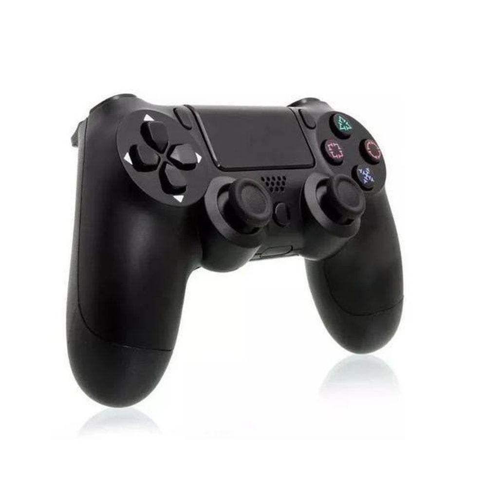 Controle PS4 Com Fio 2m Joystick Pc Vibração Preto - 3