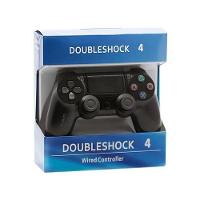 Controle PS4 Com Fio 2m Joystick Pc Vibração Preto - 2