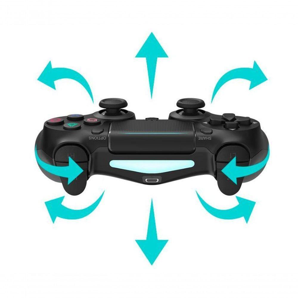 2 Controles PS4 Manete S- Fio Compatível Play 4 - 7