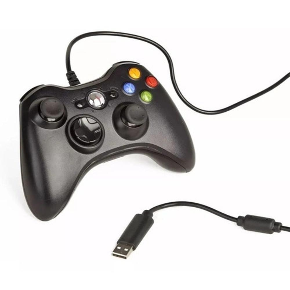 Controle Manete Com Fio Xbox 360 2m Usb - 3