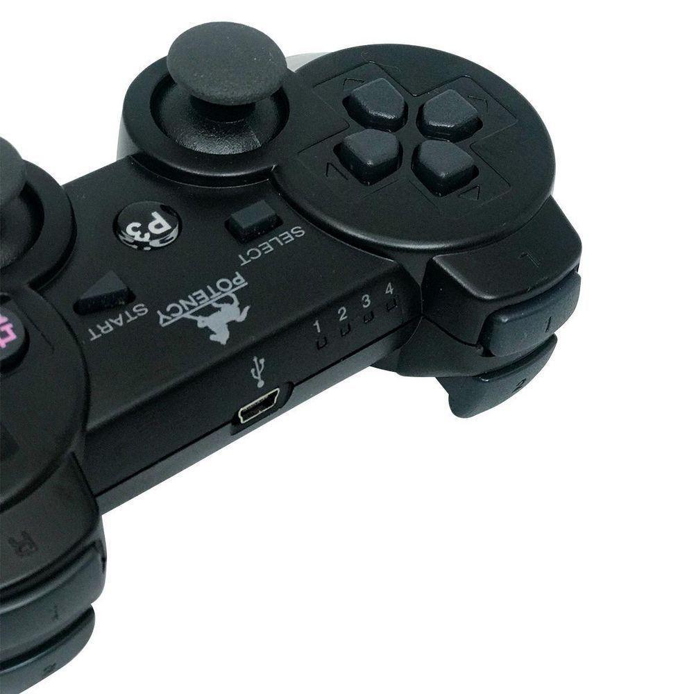Controle Playstation 3 e Pc Fio Usb Joystick PS3 - Emi050254 - 5