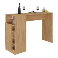 Bancada Balcão/mesa de Cozinha com Adega Multimóveis Mp2144 Madeirado - 1