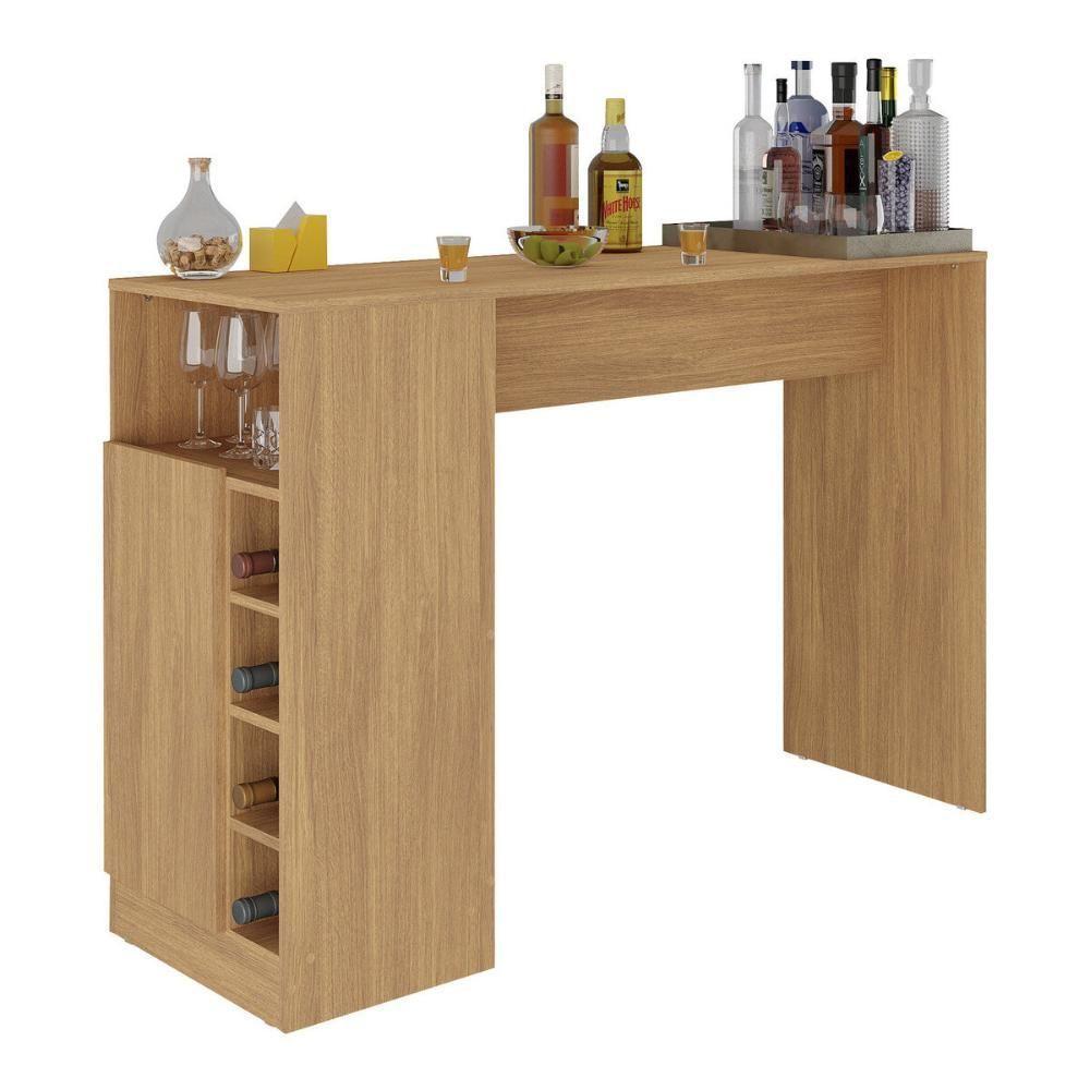 Bar Bancada com Adega e 1 Porta Multimóveis Mp1062 Madeirado - 1