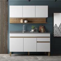 Kit Balcão De Pia Sem Tampo E Aereo 150 Cm 6 Portas 1 Gaveta Line Supremo supremo cp freijó - 7