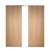 Porta Dupla de Correr P/ Verniz Frisada F09 - 210x160 - 1