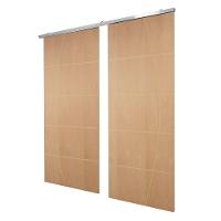 Porta Dupla de Correr P/ Verniz Frisada F01 - 210x160 - 3