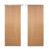 Porta Dupla De Correr P/ Verniz Frisada F10 - 210x160 - 1