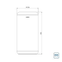 Lixeira Inox Sustentável Tramontina Portofino Lyf Acetinado 7 Litros Sem Tampa - 3