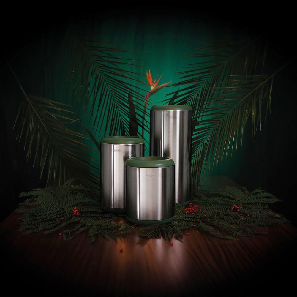 Lixeira Inox Sustentável Tramontina Portofino Lyf Acetinado 20 Litros Sem Tampa - 2