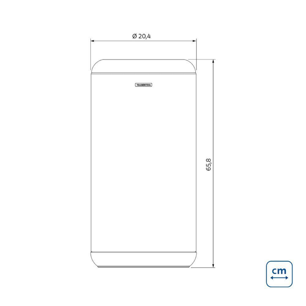 Lixeira Inox Sustentável Tramontina Portofino Lyf Acetinado 20 Litros Sem Tampa - 3