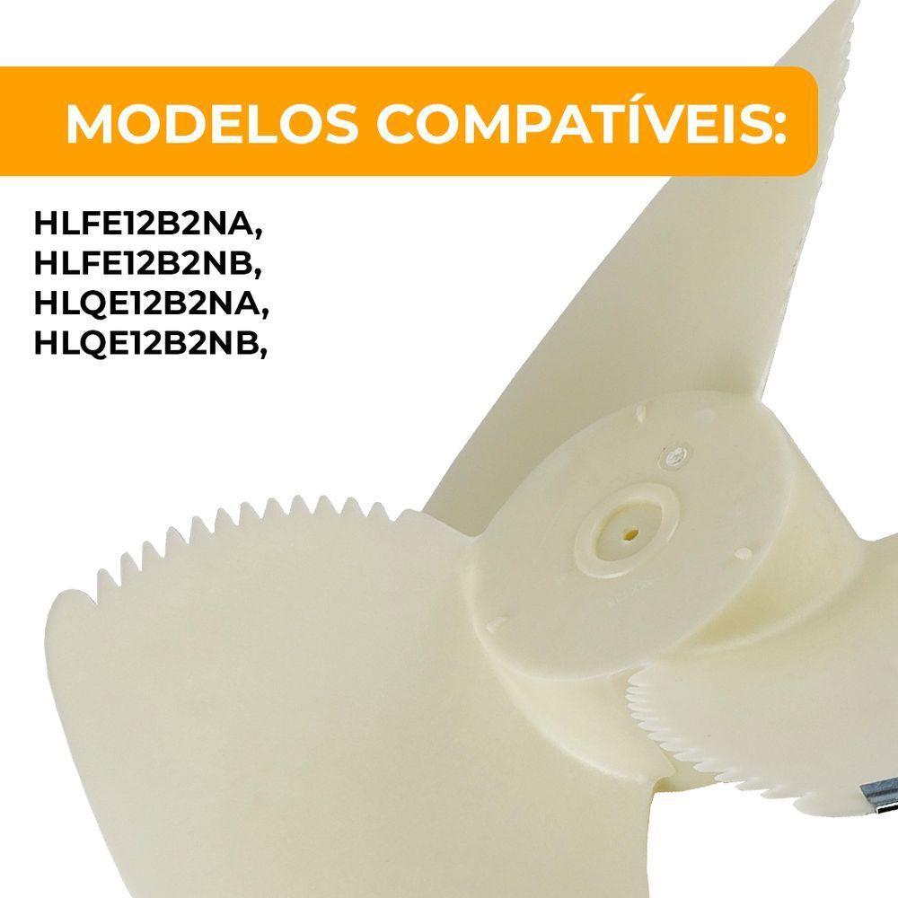 Hélice Condensadora 07 A 9000 12000 Btus Elgin Consul Komeco Midea 384x136mm - 3