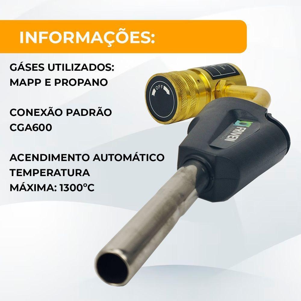 Maçarico Portátil Automático Hand Torch único - 5
