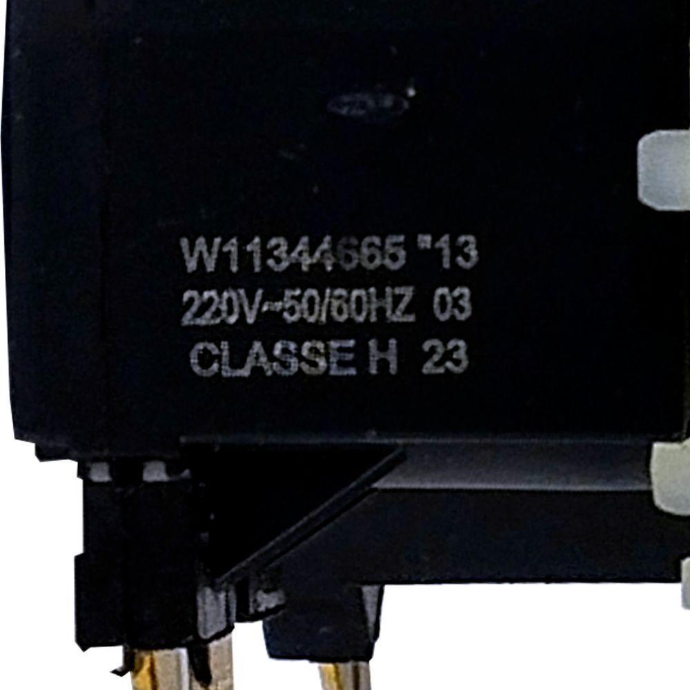 Válvula Dupla De Entrada Da água Lavadora Brastemp Original W11344665 único - 5