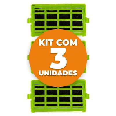 Filtro De Ar Anti Odor Refrigerador Consul Brastemp W10515645 3 Unidades