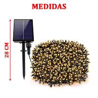 Pisca Fio Leds Solar Externa Decoração 100m 1000 Lâmpadas - 2