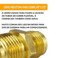 União Redutora Para Tubo Cobre 1-2? X 3-8? 10 Unidades - 2