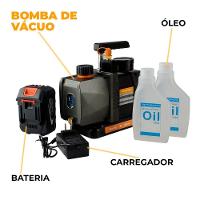 Bomba De Vácuo 2.5 Cfm A Bateria Com Vacuômetro Integrado Zl-1-ws único - 8