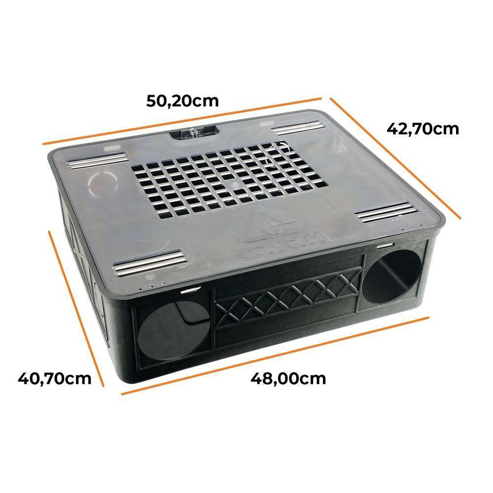 Caixa Para Hidrômetro Padrão Casan Com Tampa Acrílico único - 5