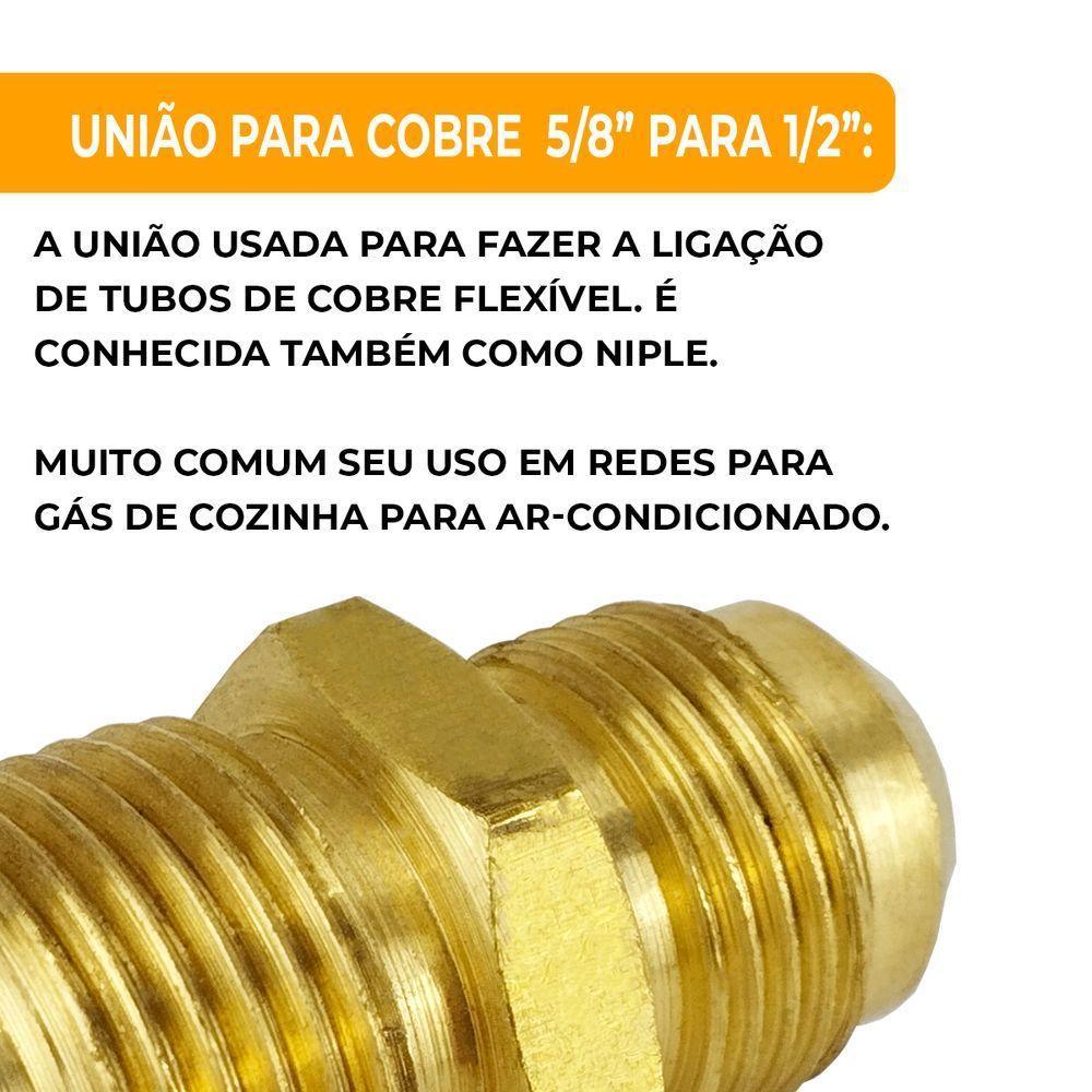 União Redutora Para Tubo Cobre 5-8? X 1-2? 1 Unidade - 2