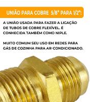 União Redutora Para Tubo Cobre 5-8? X 1-2? 1 Unidade - 2
