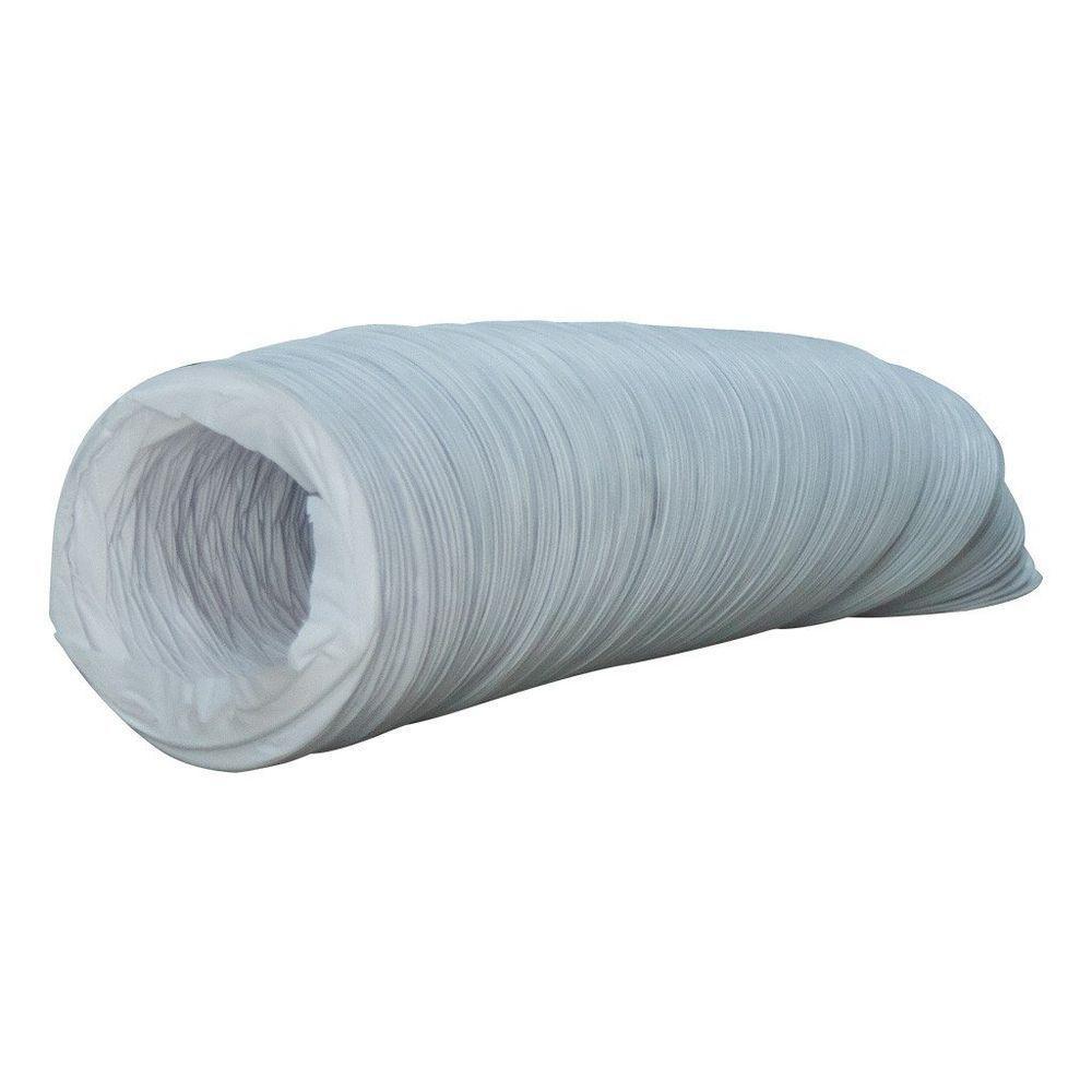 Duto Flexível Pvc Branco 5'' 120mm X 3 Metros - 1