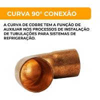 Curva 90 Conexão Cobre 3-4 Parede 0.79mm - 2
