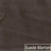 Divã Recamier Curvo Luna 140cm Lado Esquerdo Suede - Doce Sonho Móveis Marrom - 5