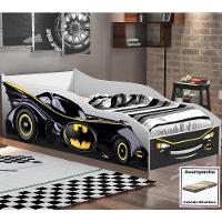 Cama Quarto Solteiro Carro Com Colchão Preto - 1