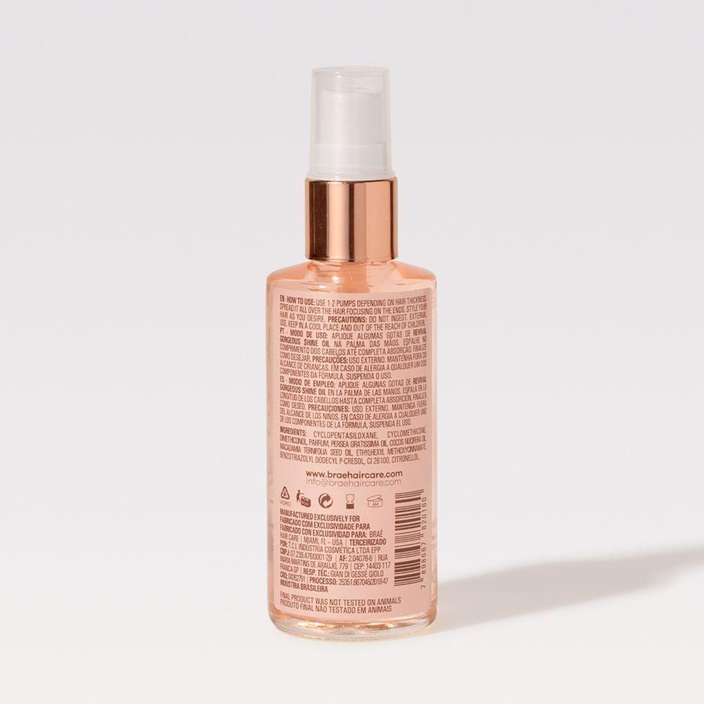 Braé Revival Gorgeous Shine Oil - óleo Capilar De Reconstrução 60ml - 2