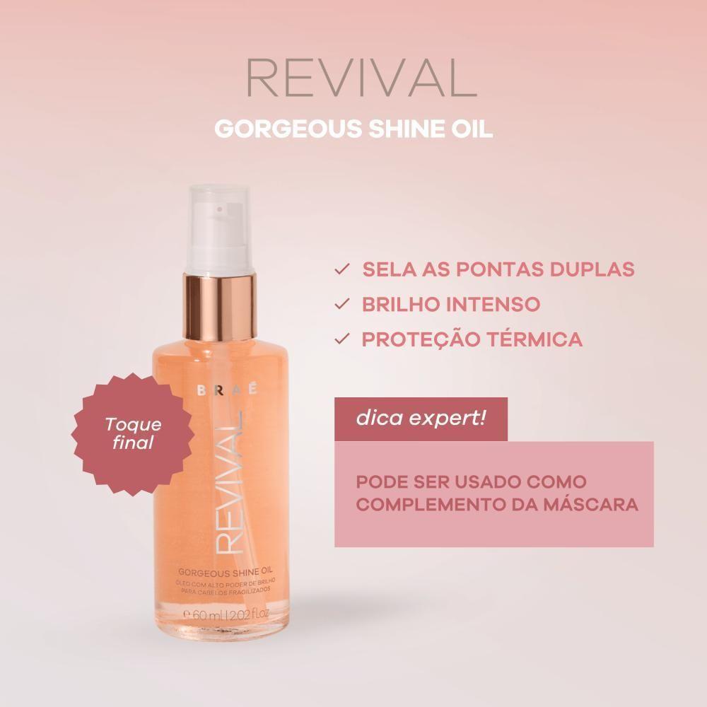 Braé Revival Gorgeous Shine Oil - óleo Capilar De Reconstrução 60ml - 3