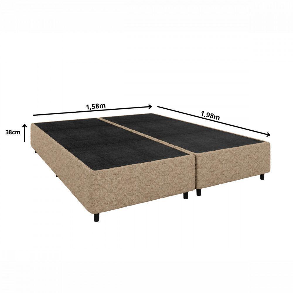 Base De Cama Box Queen 158x198x26 Applauso Palha Apolospuma Palha - 2