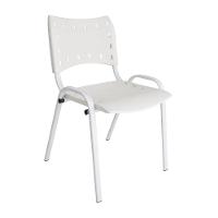 Kit 3 Cadeiras Iso Para Escola Escritório Comércio Branca Base Branca - 7