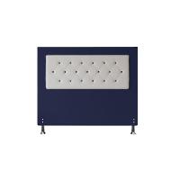 Cabeceira Havana 1,40 Cm Cama Box Casal Suede Azul Marinho - 1