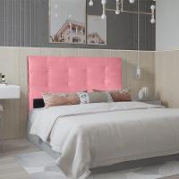 Cabeceira Berlim 1,40 Cm Para Cama Box Casal Suede Rose - 1