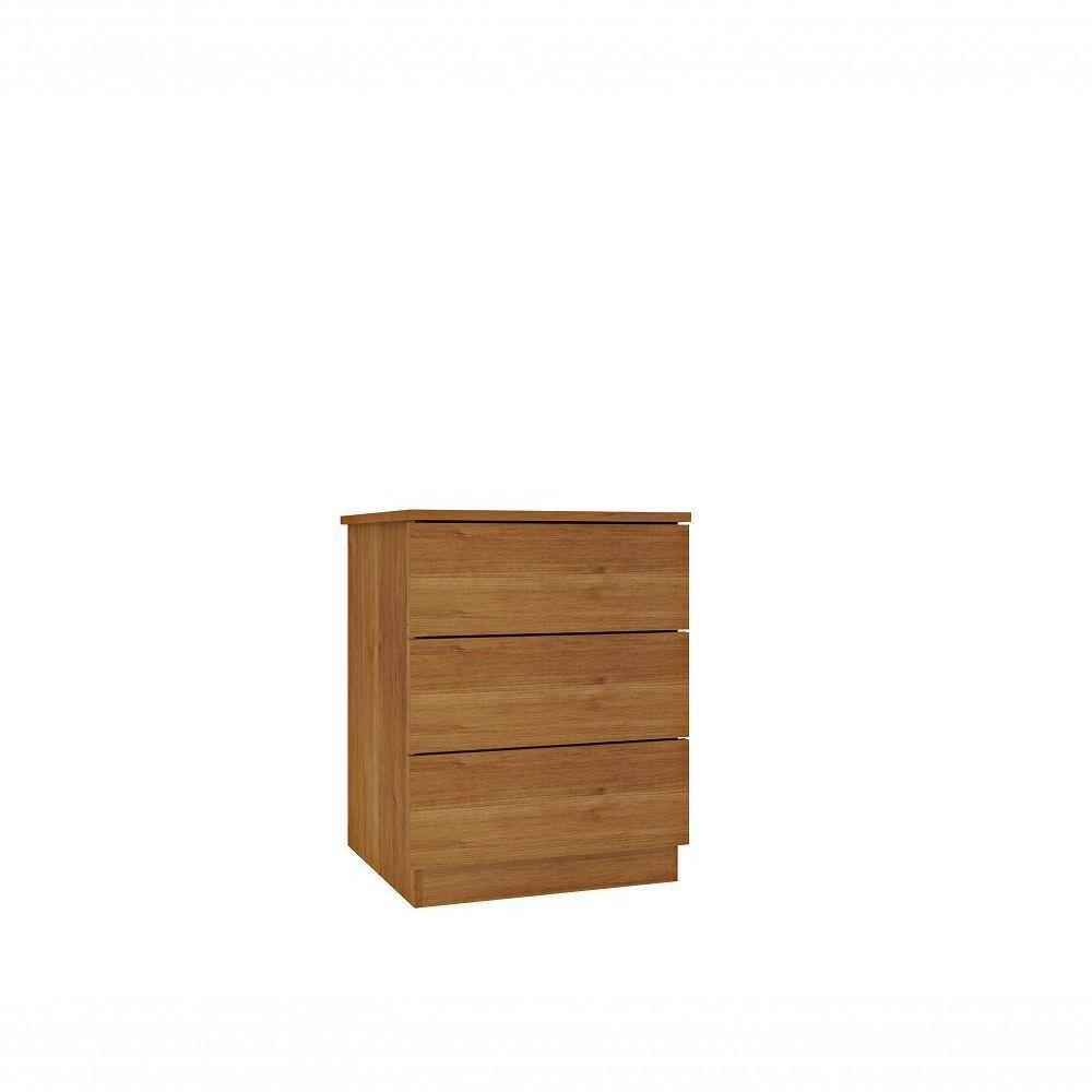 Mesa De Cabeceira Veronna 3 Gavetas Tcil Cinamomo - 1