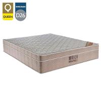 Cama Box Baú Queen Suede Bipartido + Colchão Ortobom Airtech Molas Ensacadas 65x158x198 Bege - 7